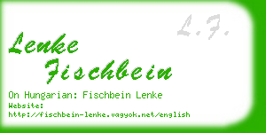 lenke fischbein business card